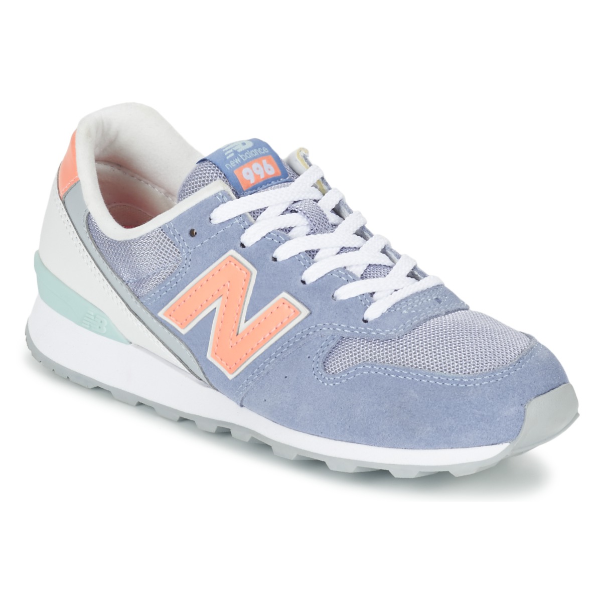 new balance 580 bleu et peche